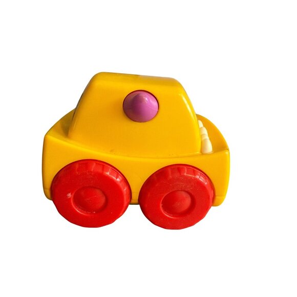 Fisher Price Little People Mini Monster Truck Toy Yellow Crazy Eyes Red Purple - Picture 4 of 5
